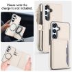 Samsung Galaxy S25+ 5G Wallet Detachable Leather Case with Lanyard White - 3