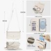 Samsung Galaxy S25+ 5G Wallet Detachable Leather Case with Lanyard White - 7