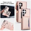 Samsung Galaxy S24 Ultra 5G Wallet Leather Case with Lanyard, Rose Gold - 3