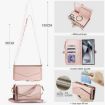 Samsung Galaxy S24 Ultra 5G Wallet Leather Case with Lanyard, Rose Gold - 7