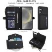 Samsung Galaxy S24 5G Wallet Detachable Leather Case with Lanyard - Black - 4