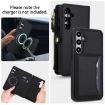 Samsung Galaxy S24 FE 5G Wallet Leather Phone Case with Lanyard (Black) - 3