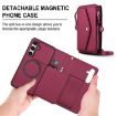 Samsung Galaxy S24 FE 5G Red Wallet Leather Phone Case with Lanyard - 2
