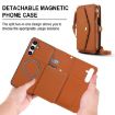 Samsung Galaxy S24 FE 5G Wallet Leather Phone Case with Lanyard Brown - 2