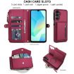 Samsung Galaxy S23+ 5G Red Leather Wallet Phone Case with Lanyard - 4
