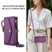 Samsung Galaxy S22 Ultra 5G Wallet Leather Case with Lanyard - Dark Purple - 6