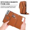 Samsung Galaxy S22+ 5G Wallet Leather Phone Case with Lanyard (Brown) - 2