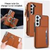 Samsung Galaxy S22+ 5G Wallet Leather Phone Case with Lanyard (Brown) - 3