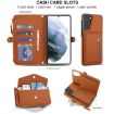 Samsung Galaxy S21+ 5G Wallet Leather Phone Case with Lanyard - Brown - 4