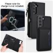 Samsung Galaxy S21 FE 5G Wallet Leather Phone Case with Lanyard (Black) - 3
