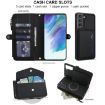 Samsung Galaxy S21 FE 5G Wallet Leather Phone Case with Lanyard (Black) - 4