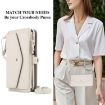 Samsung Galaxy A13 Wallet Case, Detachable Leather with Lanyard, White - 6
