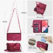 Samsung Galaxy A13 Wallet Case, Detachable Leather with Lanyard, Red - 7