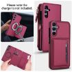 Samsung Galaxy A15 Wallet Case, Detachable Leather with Lanyard, Red - 3