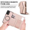 Samsung Galaxy A33 5G Wallet Case, Detachable Leather, Rose Gold Lanyard - 2