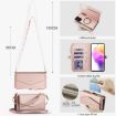 Samsung Galaxy A33 5G Wallet Case, Detachable Leather, Rose Gold Lanyard - 7
