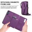 Samsung Galaxy A36 5G Wallet Leather Phone Case with Lanyard, Purple - 2