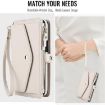 Samsung Galaxy A52 5G Wallet Detachable Leather Case with Lanyard White - 8