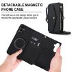 Samsung Galaxy A54 5G Wallet Case, Detachable Leather with Lanyard, Black - 2