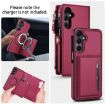 Samsung Galaxy A54 5G Red Leather Wallet Phone Case with Lanyard - 3