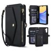 Samsung Galaxy A56 5G Wallet Leather Phone Case with Lanyard (Black) - 1
