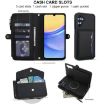 Samsung Galaxy A56 5G Wallet Leather Phone Case with Lanyard (Black) - 4