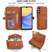 Samsung Galaxy A56 5G Wallet Leather Phone Case with Lanyard - Brown - 4