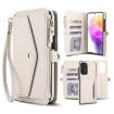 Samsung Galaxy A72 5G Wallet Detachable Leather Case with Lanyard White - 1
