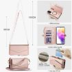 Samsung Galaxy A72 5G Wallet Case, Detachable Leather, Rose Gold - 7