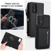 Samsung Galaxy A73 5G Wallet Detachable Leather Case with Lanyard (Black) - 3