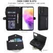 Samsung Galaxy A73 5G Wallet Detachable Leather Case with Lanyard (Black) - 4