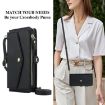 Samsung Galaxy A73 5G Wallet Detachable Leather Case with Lanyard (Black) - 6
