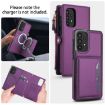 Samsung Galaxy A73 5G Wallet Detachable Leather Case with Lanyard, Purple - 3