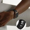 Apple Watch 44mm/45mm Wave Texture Silicone Band & TPU Case - White - 4