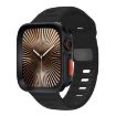 Apple Watch Series 10 46mm Black Silicone Band & TPU Case - 1