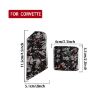 Gold Foil Carbon Fiber Trailer Hook Stickers for Corvette C8 2020+ (Red) - 2