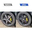 Gold Foil Carbon Fiber Car Wheel Stickers for Corvette C8 2020+ (20pcs) - 5
