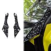 Gold Foil Carbon Fiber Rear Door Stickers for Corvette C8 2020+ (Blue) - 1