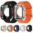 Apple Watch Series 10 46mm Black Silicone Band with PC Case - 2