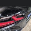 Gold Foil Carbon Fiber Taillight Stickers for Corvette C8 2020+, 2pcs Set - 2