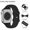 Apple Watch 44mm/45mm Silicone Band & Case with Butterfly Buckle - White - 3