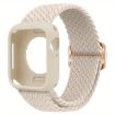 Apple Watch Series 10 46mm Nylon Band & Silicone Case - Starlight - 1