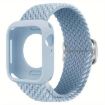Apple Watch Series 10 46mm Nylon Band & Silicone Case - Light Blue - 1