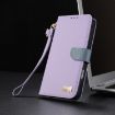 Xiaomi 13 Ultra Purple Metal Bow Leather Phone Case with Hand Strap - 8