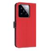 Xiaomi 14 Pro Red Metal Bow Leather Phone Case with Hand Strap - 3