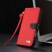 Xiaomi 14 Pro Red Metal Bow Leather Phone Case with Hand Strap - 8