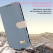 Xiaomi 14 Ultra Light Blue Metal Bow Leather Phone Case with Strap - 4