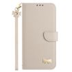 Xiaomi 15 Pro Apricot Leather Phone Case with Metal Bow & Hand Strap - 2
