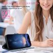 Xiaomi 15 Ultra Dark Blue Metal Bow Leather Case with Hand Strap - 5