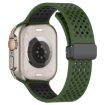 Apple Watch Band 42/41/40/38mm Magnetic Buckle Silicone Army Green - 4
